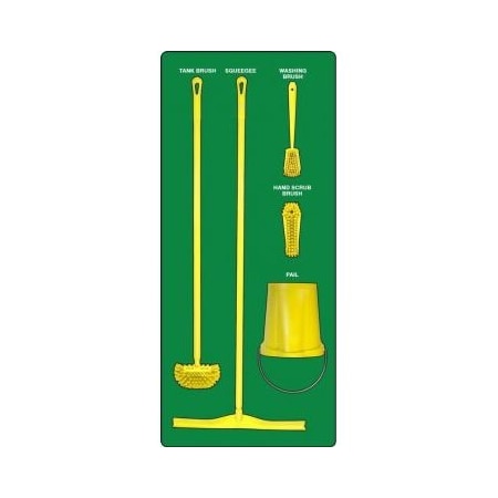 Accuform WET ZONE STOREBOARDS PSB913GNYL PSB913GNYL